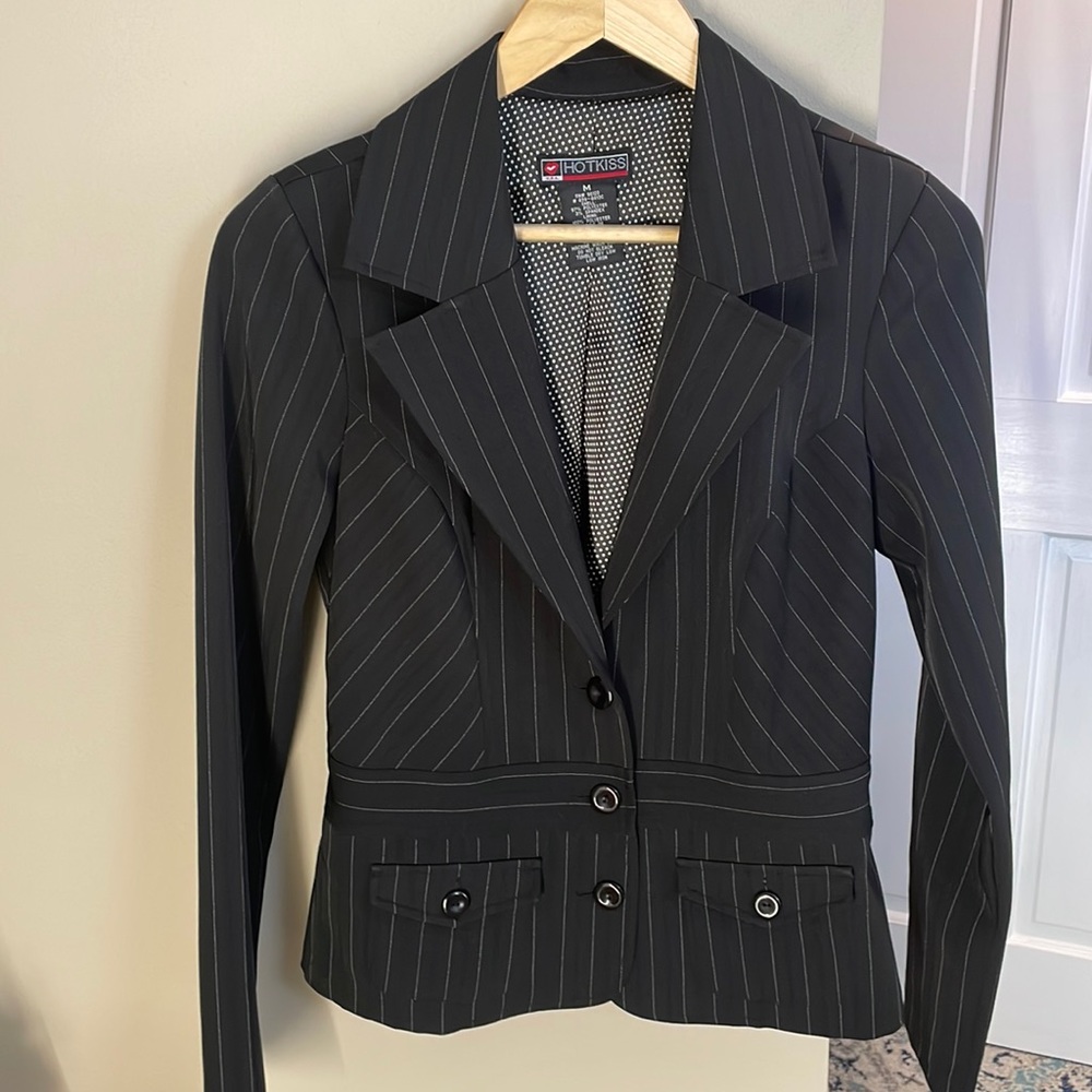 Sale!! Hot Kiss striped 3 button jacket